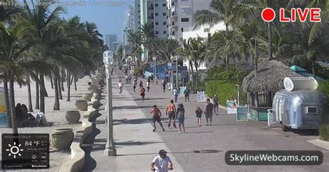 webcam hollywood beach|Live Hollywood Beach Broadwalk Webcam, FL, USA.